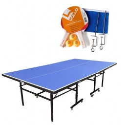 Mesa De Tenis Ping Pong plegable ruedar + red pelota paleta