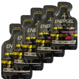 Gel Energtico x 5 Cafena Sabor Guaran con Aa ? Energel Black 30g