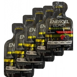 Gel Energtico x5 Cafena Sabor Frutos Rojos ? Energel Black 30g