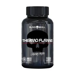 Thermo Flame con Cafe�na 180mg 120 Tabletes BLACK SKULL