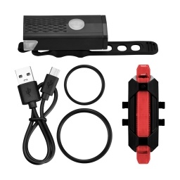 Set Luces Delantera Trasera Recargables Bicicleta 12 Horas TPUY