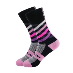 Medias de Ciclismo Transpirables con Compresi�n Ligera y Ca�a Alta