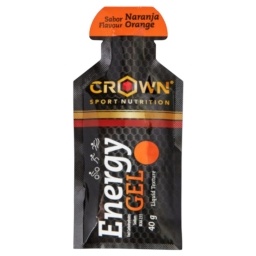 Gel energetico crown 40g naranja apto vegano