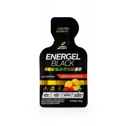 Gel Energtico con Cafena Sabor naranja frutos Energel Black 30g
