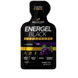 Gel Energtico con Cafena Sabor Uva Energel Black 30g