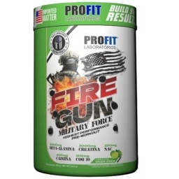 Fire Gun Military Force - Pre Entrenamiento de Alto Rendimiento con Cafena, Beta Alanina y Creatina LIMA