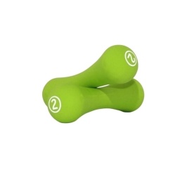 Mancuernas de Neopreno 2 kg Verde ? Liveup LS2002/02/GN