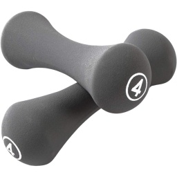 Mancuernas de Neopreno 4 kg Gris Oscuro ? Liveup LS2002/04/DG
