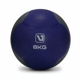 Pelota Medicinal LiveUp LS3006F 8 kg - Caucho Antideslizante para Entrenamiento de Fuerza y Core