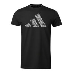 Remera Adidas Perfo Script CS Negra