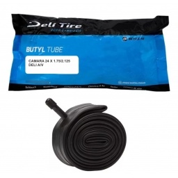 C�mara Bicicleta Ruta 700x25/28C Deli A/V 60mm V�lvula Americana Butyl