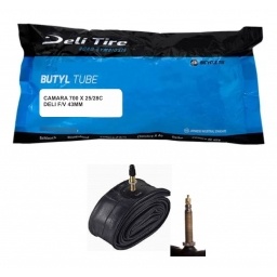 C�mara Bicicleta Deli 28 x 1 3/8 x 1 5/8 (700x32/35/40C) V�lvula F/V Presta