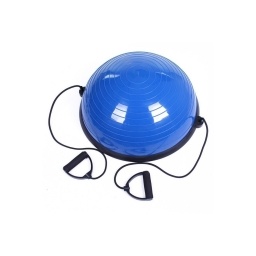 Bosu Plataforma de Equilibrio 58cm con Bandas de Resistencia y Manijas RUNWE - Ideal para Pilates y Fitness