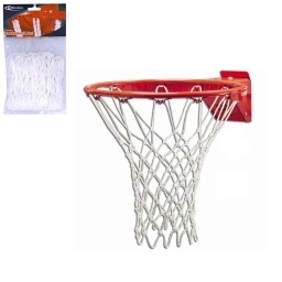 Red de Basketball Weston Blanca Par para Aro Est�ndar Uso Interior y Exterior