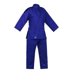 Uniforme Judo Sin Cinturon Adidas Club Algodon Poliester Tejido Reforzado Intermedio Avanzado Azul Negro