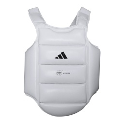 Protector de Pecho Karate Adidas WKF Ni�o ADIPKID Blanco/Negro EVA para Competicion Infantil Aprobado Federacion Mundial