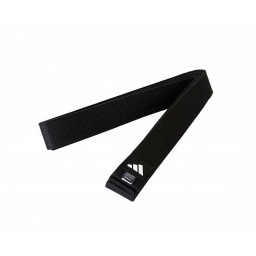 Cinturon Taekwondo Adidas Negro 5cm Ancho Algodon Reforzado para Cinturon Negro y Grados Avanzados Largo 320cm