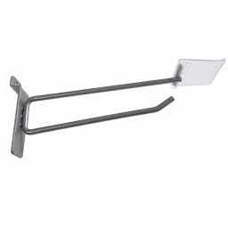 Kit X10 Pincho Metálico Exhibidor 20cm + Portaprecio Pvc