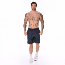 Short deportivo masculino Elite, 100% poli�ster, con c�s el�stico y bolsillos laterales, para entrenamiento y uso diario