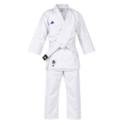 Uniforme Karate Adidas Adistar K200 WKF Logo Azul Aprobado Federacion Mundial con Cinturon Incluido