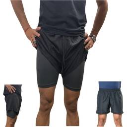 Short con calza running entramamiento 2 en 1